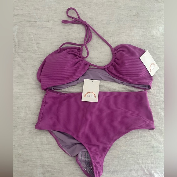 Dippin Daisy’s Purple Bikini High Waisted XL NWT - Picture 1 of 5